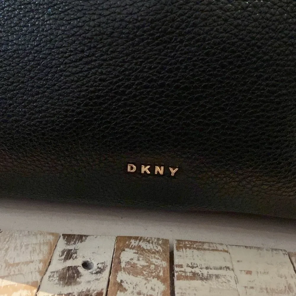 DKNY Black leather Hobo Marcy purse handbag